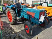 Hanomag Perfekt 400, ausgestellt beim Bauerntag in Brachtenbach. 26.03.2017