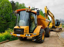  Hydrema 912 FS Dumper mit Knickgelenk am 14.4.2017 in Geilenkirchen