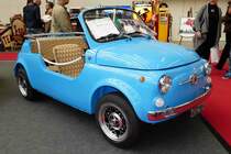 =Fiat 500, fotografiert bei den Retro Classics Stuttgart im März 2017