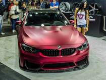 BMW 3 (F90) in einer schönen Farbe. Foto: 25.03.2017, Automobil und tuning Show, Budapest.