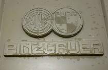 =Steyr Pinzgauer Logo, gesehen bei der Technorama Kassel im März 2017