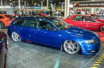 Audi A6 Tuning. Aufnahme: Automobil und Tuning Show, März 2017, Budapest.