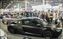 Audi R8 Mk1. Aufnahme: Automobil und Tuning Show, März 2017, Budapest.