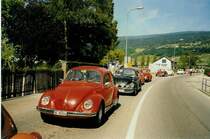 VW-K�fer BE 80'244 an der Ausfahrt im Berner Seeland