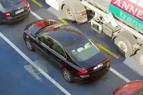 Volvo S 80 am 28.03.17 auf der Ostseefähre Copenhagen zwischen Dänemark und Deutschland