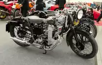 =Benelli 250 ccm, fotografiert bei den Retro Classics Stuttgart im März 2017