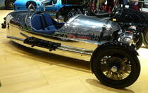 Morgan 3 Wheeler, britischer Roadster, ausgestellt beim Autosalon Genf, Mrz 2017