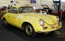 =Porsche 356 Coupe mit viel Beschäftigungspotential, fotografiert bei der Technorama Kassel im März 2017