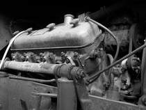 Motoransicht eines Kraz