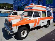Ein Chevrolet K20 Rettungswagen im Verkehrshaus der Schweiz (Luzern, September 2011)