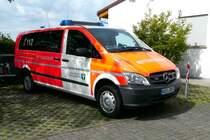 =MB Vito vom Rettungsdienst Kreis WESEL steht auf dem Parkgelände der RettMobil Fulda, Mai 2017
