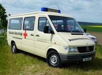 =MB Sprinter des DRK Kreisverband ARNSTADT steht auf dem Parkplatz der RettMobil Fulda, Mai 2017