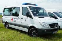 =MB Sprinter vom DRK MTF Saarland steht auf dem Parkgelände der RettMobil Fulda, Mai 2017