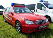 =MB C-Klasse der Feuerwehr BREMEN steht auf dem Parkplatz der RettMobil Fulda, Mai 2017