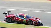 Sieger der GTe-Pro, Nr.:71 Ferrari 488 GTE, Einsatzteam AF Corse, Fahrer:  Davide Rigon & Sam Bird. Langstrecken-WM (FIA WEC)Lauf am 6.Mai 2017 in Spa Francorchamps