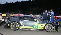 Nach dem Rennen, Nr.95 LM GTE-Pro, Aston Martin V8 Vantage GTE von Aston Martin Racing, Nicki Thiim, Marco Sørensen & Richie Stanaway, beim FIA WEC 6h Langstrecken- WM am 6.Mai 2017 in Spa Francorchamps