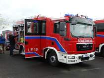 MAN TGL LF 10 mit Aufbau der Firma WISS am 12.05.17 auf der RettMobil in Fulda