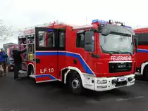 MAN TGL LF 10 mit Aufbau der Firma WISS am 12.05.17 auf der RettMobil in Fulda