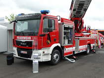 MAN TGM Magirus Drehleiter am 12.05.17 auf der RettMobil in Fulda