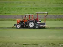 Traktor - Fiat 640 auf einem Feld bei Busswil am 04.05.2017