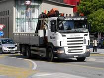 Scania R 420 unterwegs in Sion am 09.05.2017