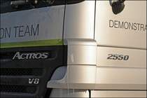 Eisige V8 Impression: MP2 2550 von CLAAS.