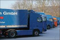 Spedition HERMESMANN: Volvo FH12 480PS, DAF XF95.480  BlueWolf , DAF XF480  BlueStar .
