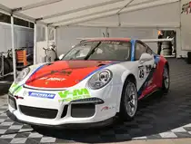 Nr.49 Porsche GT3 Cup 991 vom Team Speedlover im Fahrerlager mit Pokal, Rahmenprogramm der 6 Hours of Spa-Francorchamps 2017,Porsche Carrera Cup France & Benelux