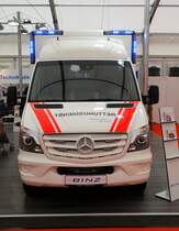 Ein Mercedes Benz Sprinter RTW mit Binz Aufbau am 12.05.17 auf der RettMobil in Fulda