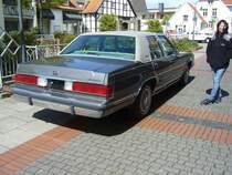 Heckansicht eines Mercury Grand Marquis GS des Modelljahres 1987 im Farbton smoke grey. Ibbenbüren brummt, am 23.04.2017.