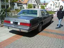 Heckansicht eines Mercury Grand Marquis GS des Modelljahres 1987 im Farbton smoke grey. Ibbenbüren brummt, am 23.04.2017.