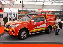 NISSAN Navara als MZF am 12.05.17 auf der RettMobil in Fulda