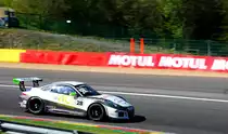 Mitzieher der Nr.28 Xavier MAASSEN im Porsche GT3 Cup 991, DVB Racing, Porsche Carrera Cup Benelux / France, 6.5.2017 in Spa Francorchamps