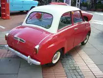 Heckansicht einer Glas Goggomobil Limousine. 1955 - 1969. Ibbenbüren brummt, am 23.04.2017.