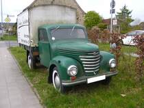 Framo Barkas V 901/2. 1957 - 1961. Als IFA-Framo wurde das Modell in etlichen Varianten seit 1952 produziert. 1954 wurde die Karosserie modernisiert. Durch die Zusammenlegung mehrerer VEB´s unter Führung der VEB Barkas-Werke im heutigen Chemnitz änderte sich die Typenbezeichnung auf Barkas V901/2. Ibbenbüren brummt, am 23.04.2017.