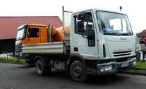 =Iveco Eurocargo steht auf einer Baustelle in Petersberg-Marbach, Mai 2017