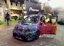 Fiat Punto Tuning, auf der Automobil und Tuning Show, März 2017.