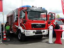 MAN TGM HLF 20/16 mit Ziegler Aufbau am 12.05.17 auf der RettMobil in Fulda