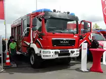 MAN TGM HLF 20/16 mit Ziegler Aufbau am 12.05.17 auf der RettMobil in Fulda