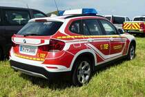 =BMW X1 vom Bevölkerungsschutz Ennepe-Ruhr-Kreis steht auf dem Parkplatz der RettMobil 2017 in Fulda, Mai 2017