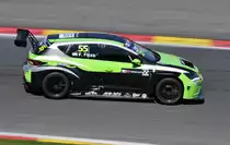Nr.55 der TCR International Serie, Ferenc Ficza (HUN) vom Team Zengő Motorsport  auf SEAT León TCR , im Rahmenprogramm der FIA WEC 6 Hours of Spa-Francorchamps am 6.Mai.2017