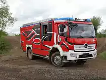 Mercedes Benz Atego HLF 20/16 mit Ziegler Aufbau am 12.05.17 auf der RettMobil in Fulda