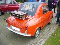 Heckansicht eines Vespa 400. 1957 - 1961. Oldtimertreffen Hörstel-Riesenbeck am 01.05.2017.