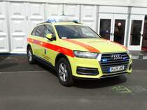 Rettungszentrum Bundeswehr Audi Q7 Notarzt am 12.05.17 auf der RettMobil in Fulda 