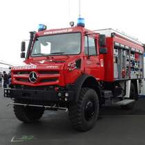 Mercedes Benz Unimog U4000 GW am 12.05.17 auf der RettMobil in Fulda 