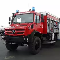 Mercedes Benz Unimog U4000 GW am 12.05.17 auf der RettMobil in Fulda 