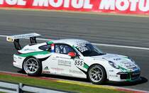 Mitzieher Nr.555 Julien ANDLAUER, Team. Martinet By Alméras auf Porsche 991 GT3 Cup, Porsche Carrera Cup Benelux / France, 6.5.2017 in Spa Francorchamps
