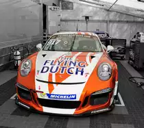 Colorkey, Nr.917 Porsche GT3 Cup 991 vom Team Squadra Aragosta by PG Motorsport im Fahrerlager mit Pokal, Rahmenprogramm der 6 Hours of Spa-Francorchamps 2017,Porsche Carrera Cup France & Benelux