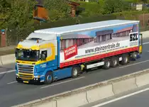 Scania R 440 ''Combex transport'' auf der A100 in Berlin im Oktober 2016.