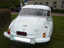Heckansicht eines DKW 1000S de Luxe Coupe, aufgebaut als Streifenwagen. 1962 - 1963. Oldtimertreffen Hörstel-Riesenbeck am 01.05.2017.